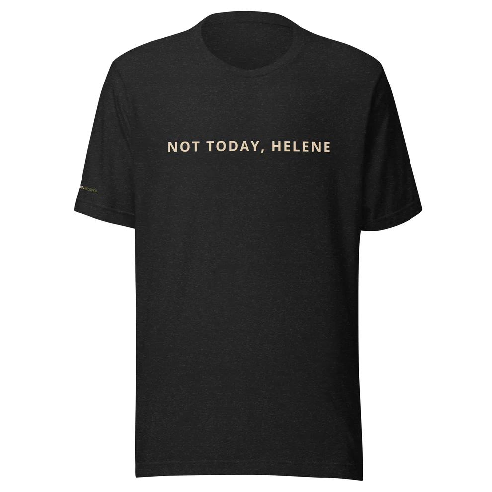 Not Today Tee - Straight Cut (Black Heather, Small)