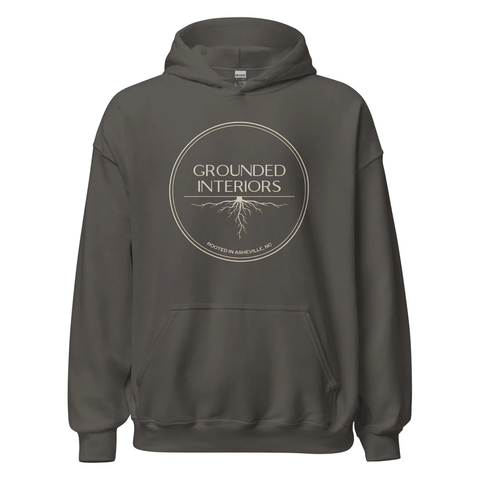 Rooted in Asheville Hoodie (Small, Charcoal)